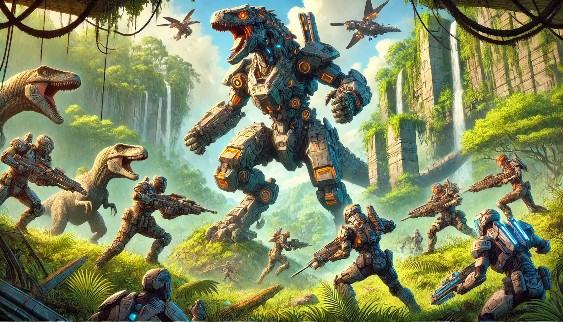 Horizon Online Multiplayer-Action mit Robo-Dinos